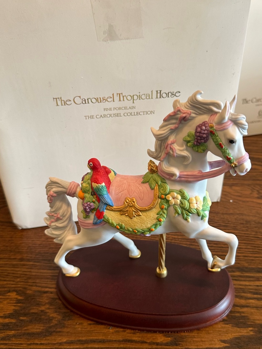 Lenox 1992 Carousel Tropical Horse Porcelain Figurine w/ Original Box